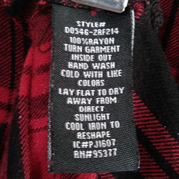 Sanctuary Buffalo plaid button down dress size xs - Picture 8 of 8